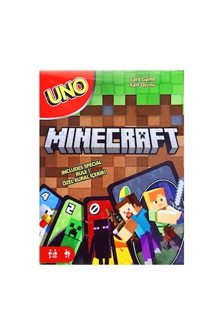 Uno Resimli Minecraft Oyun Kartı Set