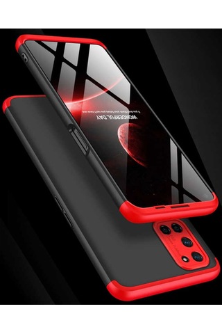Oppo A52 Kilif Zore Ays Kapak-Siyah-Mavi 525860912