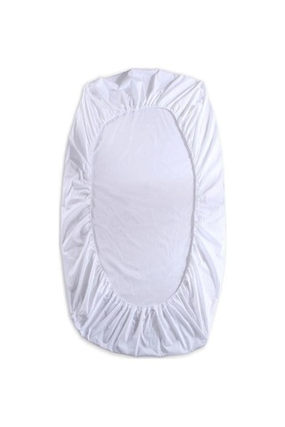 Bebesi Bebe 70x120 Cm Pamuk Sıvı Geçirmez Fitted Alez Beyaz