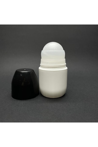 50 Ml Plastik Roll-on Şişesi - Siyah Kapaklı Bilyeli Takım - 50 Cc Koltukaltı Roll-on Şişesi - Boş Koltukaltı Roll-