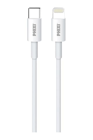 Phixi Basic CB412L 1 M Type-C to Lightning USB Şarj Kablosu Beyaz