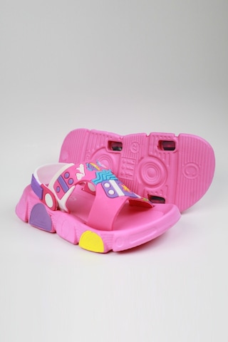 Günlük Unisex Çocuk Sandalet Esnek Kaymaz Taban Yazlık Ev Okul Kreş Ayakkabı Ps940-ps955 Fuşya