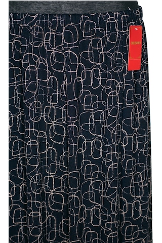 Hesna Kadın Betül 8 Parça Lastikli Astarsız Siyah Etek Desen 14 Siyah