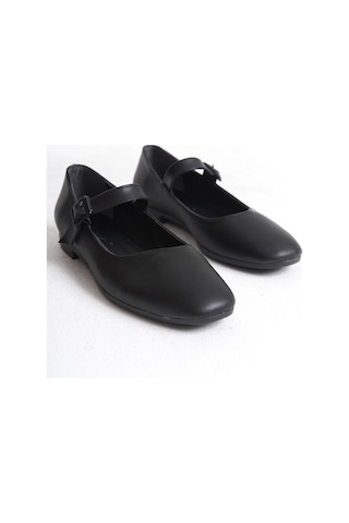 Garantili D552 Günlük Ortopedik Kadın Babet Ayakkabı Siyah