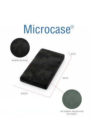 Microcase Ortopedik Mouse Bilek Destek - Kaydırmaz Taban Ergonomik Mouse Önü Bilek Destek Pedi - Al5373 Siyah