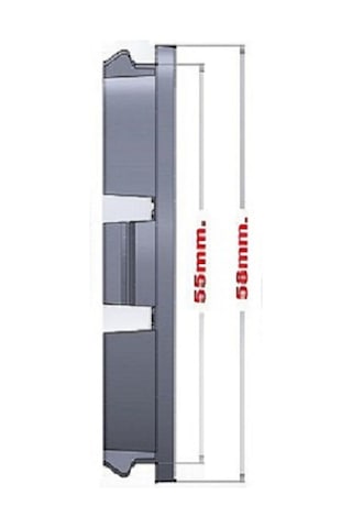 Jant Göbeği Suzuki 58/55 55Mm Yuva 4'Lü Set Siyah