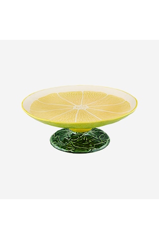 Sarı Seramik Kek Standı 33 Cm