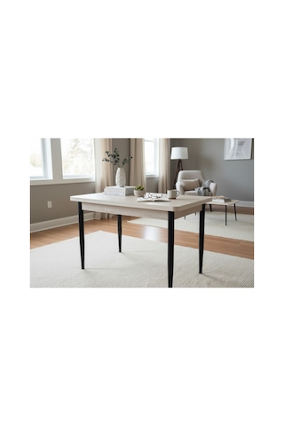 Efe Mobilya T-6035 Traverten Mdf 70x120 4-6 Kişilk Mutfak Masası