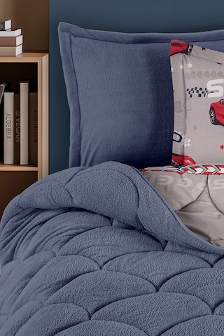 Nordqueen Wellsoft Tek Kişilik Uyku Seti Çift Taraflı Speed Kırmızı - Mavi