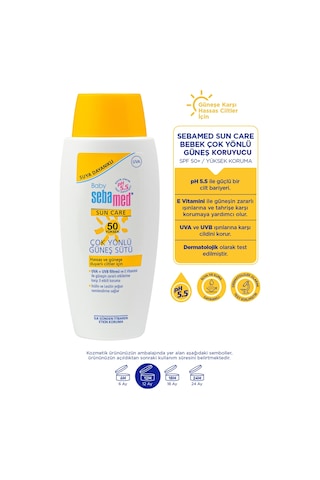 Baby SPF 50 UVA - UVB Filtresi E Vitamini Etkili Çok Yönlü Çocuk Güneş Koruyucu 100ml-Ayna Hediyeli