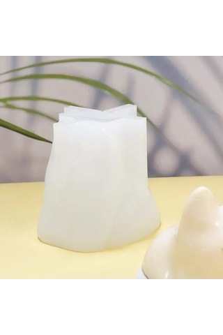 Fastbuy Bosphorusboutique Tozu Süt Soğuk Silikon Kedi Kase Kalıp, Sevimli Puding Kek Aksesuar, Cadılar Bayramı Dekorasyon, B Beyaz