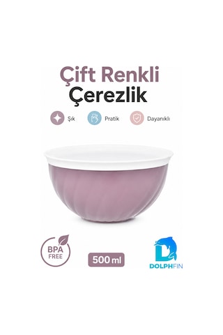Çift Renkli Çerezlik 500 Ml Bpa Free Sunum Kasesi çok renkli
