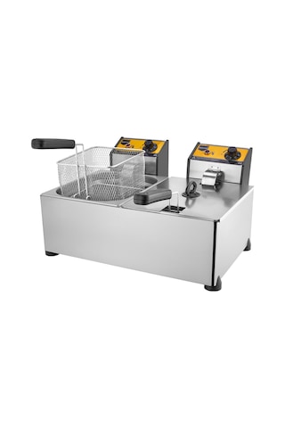 Remta Elektrikli Fritöz 5+5 Lt Ikili R93 Büfe Tipi Sanayi Tipi 5+5 Lt Elektrikli Fritöz