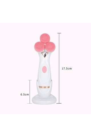 Sones Cnaier Ae-878 Usb Şarjlı Silikon Yüz Cilt Bakımı Elektrikli Yüz Temizleyici Mavi