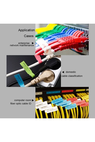 Kablo Etiketi Kendinden Yapışkanlı Termal Baskı Etiket Kağıdı Su Geçirmez Yağ Geçirmez Yırtılmaya Dayanıklı Etiket Bandı Dp23 Serisi Termal Yazıcı Etiket Yapma Makinesi İçin, 1 Rulo 125