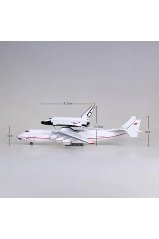 Antonov Mriya Ve Uzay Mekiği Buran Model Uçak 1/200 Ölçek 42cm