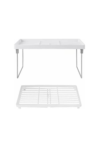 Ve Mutfak Tezgahı Için Raf Düzenleyici Buzdolabı Uyumlu Yükseltici Organizer Metal Ayaklı Ek Raf Çok Amaçlı Raf Diğer