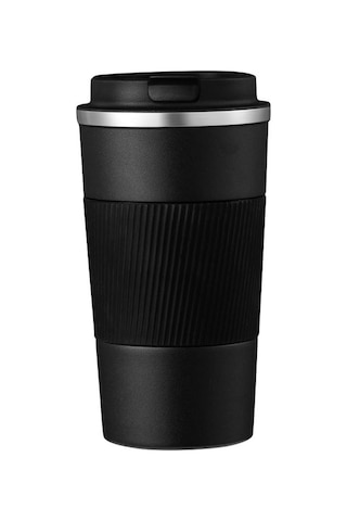 304 L Kilitli Çelik Mat Siyah 510 ml Kahve Termos Mug cin405sy