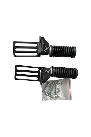 Üniversal Scooter Arka Basamak - Katlanabilir Yolcu Ayağı Desteği Siyah