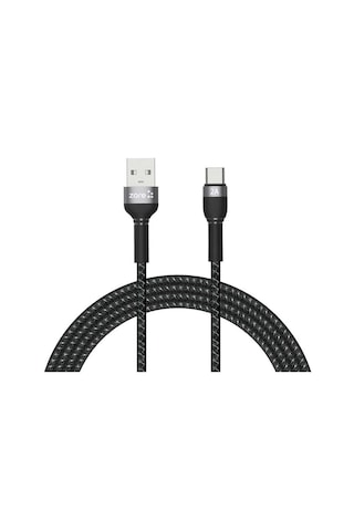 Mobilefix Siyah Shira Serisi Type-c Usb Kablo 2 Metre