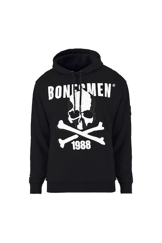 Bonesmen Erkek Kapüşonlu Sweatshirt (463014423) Siyah