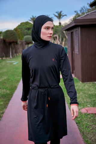Marina M2478 Tam Kapalı Mayo-siyah Siyah
