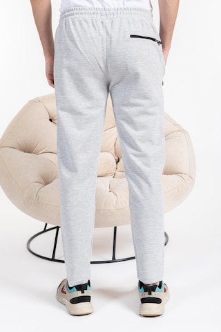 Mutlu City Double Face Kumaş Basic Düz Model Rahat Kalıp Pantolon Kesim Trend Erkek Eşofman Altı-2990-gri Melanj Açık Gri