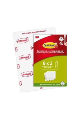 Command Tablo Askıları, Beyaz, Orta Boy, 8 Çift 160071013 Diğer