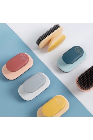 Sones 2 Adet Sm005 Ev Plastik Saplı Giysi Temizleme Yumuşak Saç Fırçası Gri