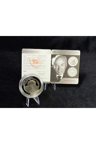 Muhsin Ertuğrul Geleneksel Türk Tiyatrosu Serisi No:6 Gümüş Hatıra Sikkesi Darphane, 925 Ayar, Proof
