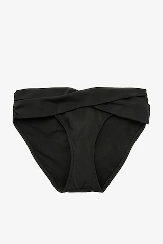 Deep Beach Basic Twist Beli Geçme Detaylı Bikini Altı Siyah