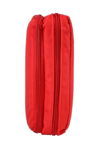 Tebag İki Gözlü Kırmızı Kalem Çantası Kırmızı
