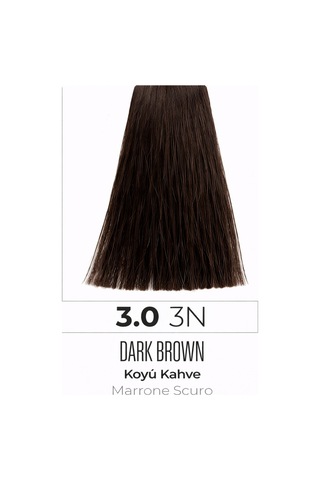 Dna Saç Boyası Kalıcı Profesyonel Krem Boya Yoğun Pigment & Parlaklık 3.0 Naturel Koyu Kahve 100ml