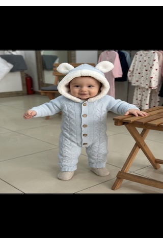 Wellsoft Erkek Bebek Tulum Bebe Mavi
