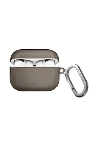 Unıq  Airpods Uyumlu Pro 2 İçin Kılıf Glase Tpu Kılıf Karabinalı 147855445 Gri