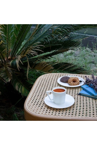 Koleksiyon Mislina Sade Türk Kahve Fincan Set 6 Lı