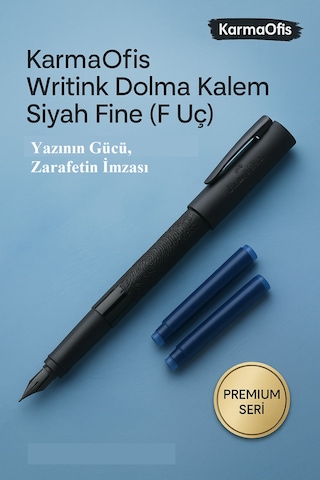 Writink Dolma Kalem Siyah Fine F Uç Premium Yazı Deneyimi Diğer