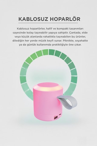 Bluetooth Hoparlör Sd Usb Destekli Taşınabilir Speaker D24