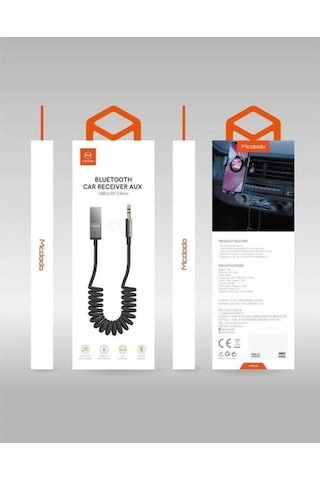 Mcdodo Bluetooth Receiver Aux Kablo Wireless Araç Kiti Ca-8700 (487323324)