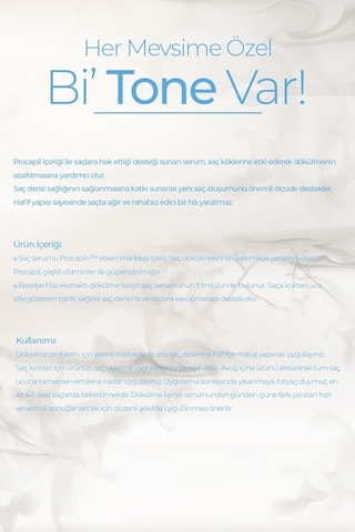 Dermatone hair Loss Saç Dökülme Karşıtı, Onarıcı Ve Güçlendirici Serum Procapil %5, Pea Sprout %1