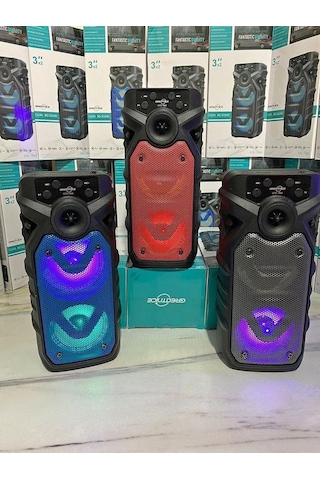 Torima Gts-1560 Taşınabilir Rgb Ledli Bluetooth Hoparlör Usb-tf Siyah