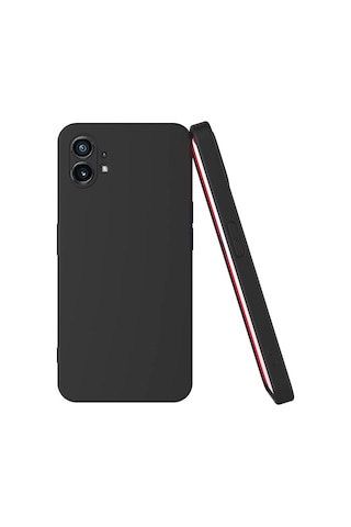 Nothing Phone 1 Kılıf Kamera Korumalı Silikon Arka Kapak Siyah