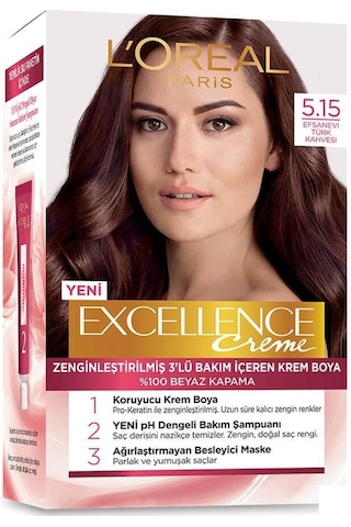 Loreal Excellence 5.15 Efsanevi Türk Kahvesi Saç Boyası (139008068)