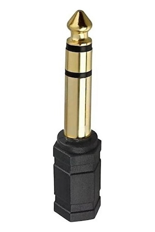 Aux Amfi Giriş Çevirici Stereo Amfi Giriş Çevirici 3.5 Mm Dişi 6.35 Mm Erkek Çevirici Kulaklık Jack Piyano Çevirici