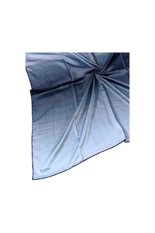 Mim Eşarp Emilya Rayon Degrade Eşarp 90x90 Cm Lacivert