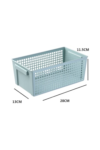 Sones Masaüstü Atıştırmalıklar Ve Çeşitli Eşyalar Saklama Sepeti Dikdörtgen Plastik Saklama Sepeti, Küçük Açık Yeşil