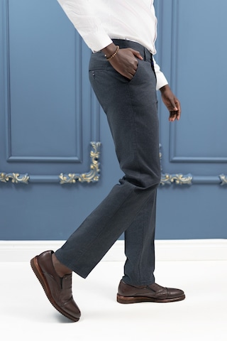 Notra Regular Fit Pamuklu Dokulu Kışlık Gabardin Pantolon Lacivert