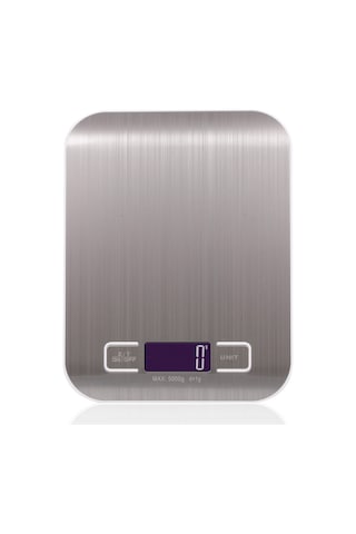 Ximistore9 Gümüş Renkli Şarj Edilebilir Mutfak Terazisi - 5kg Hassasiyet, Pil Ve Şarj Seçenekli Çok Renkli