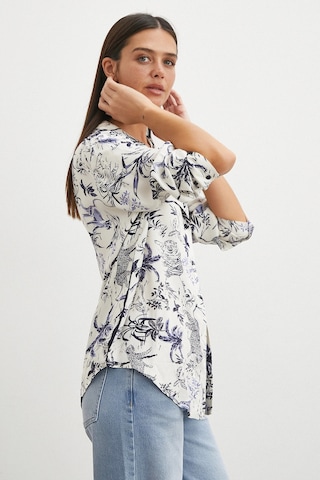 Uterpe Jungle Print Gömlek Mavi