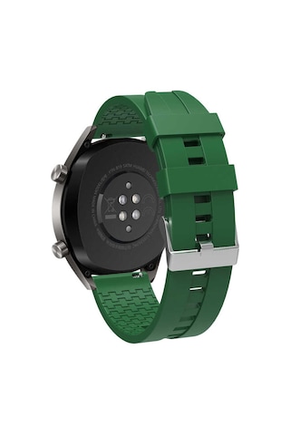 Ekılıf - Huawei Watch Gt3 46mm Uyumlu - Kordon Silikon Kordon Krd-23 - Turuncu